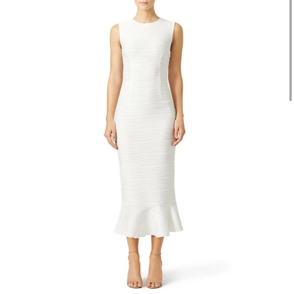 Opening Ceremony Lotus Flutter Dress M White Crepe